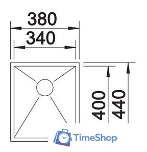 Кухонная мойка Blanco Zerox 340-IF - Изображение №2 — Интернет-магазин Time-Shop