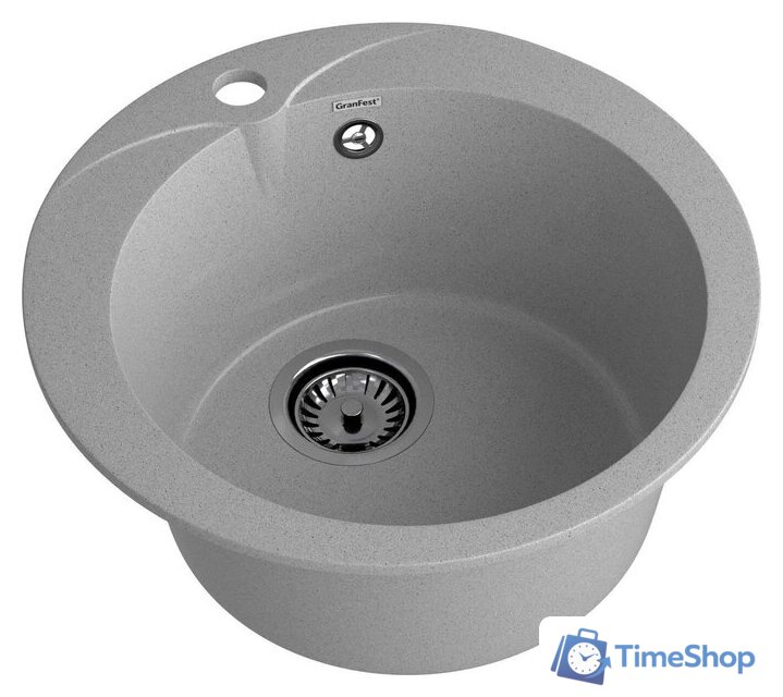 Кухонная мойка GranFest Rondo 480 (серый) - Изображение №3 — Интернет-магазин Time-Shop