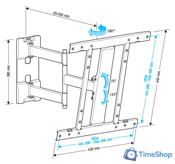 Кронштейн для телевизора Holder LCD-SU4601 - Изображение №4 — Интернет-магазин Time-Shop