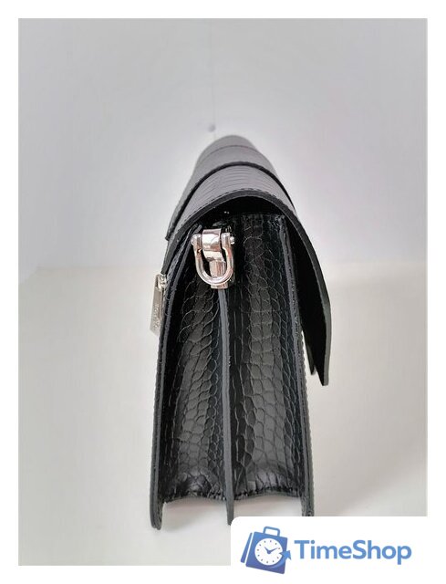 Женская сумка Souffle 249 2495001 (черный кайман эластичный) - Изображение №3 — Интернет-магазин Time-Shop