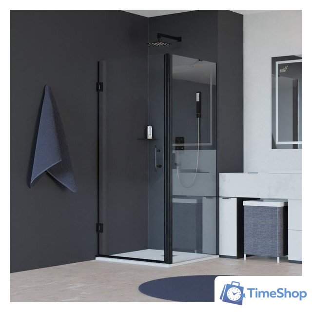 Душевой уголок RGW HO-045B (HO-011B + Z-050-2B + O-204B) 350604587-014 80x70 (черный/прозрачное стекло) - Изображение №1 — Интернет-магазин Time-Shop