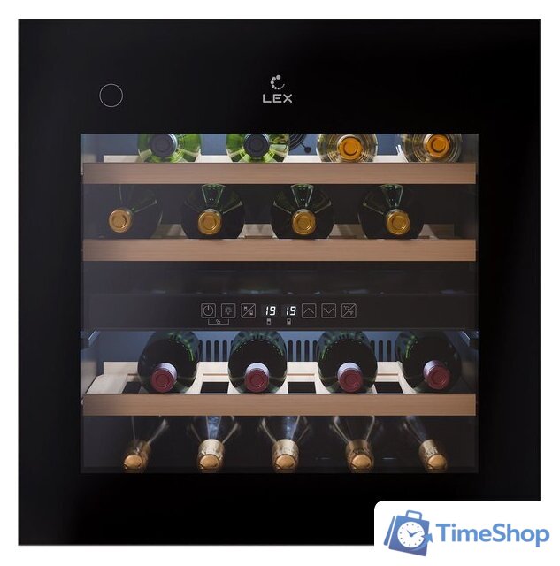 Винный шкаф LEX LWD6036BL Dual Zone PP - Изображение №1 — Интернет-магазин Time-Shop