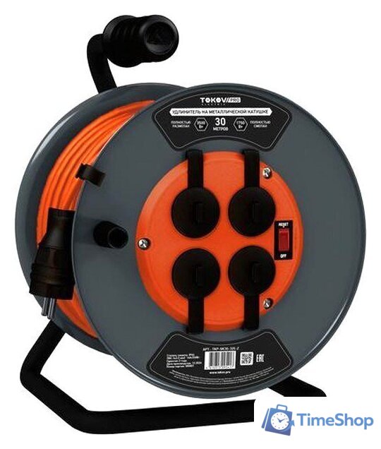 Удлинитель на катушке Tokov Electric TKP-SK30-325-Z - Изображение №1 — Интернет-магазин Time-Shop