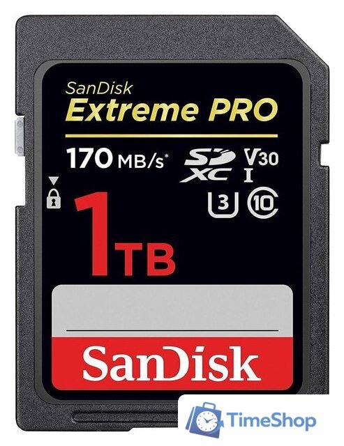Карта памяти SanDisk Extreme PRO SDXC SDSDXXY-1T00-GN4IN 1TB - Изображение №1 — Интернет-магазин Time-Shop