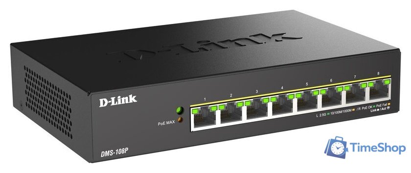 Неуправляемый коммутатор D-Link DMS-108P/A1A - Изображение №1 — Интернет-магазин Time-Shop