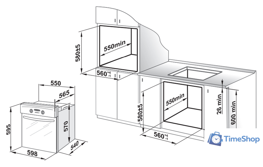 Электрический духовой шкаф GEFEST 622-04 В1 S - Изображение №2 — Интернет-магазин Time-Shop