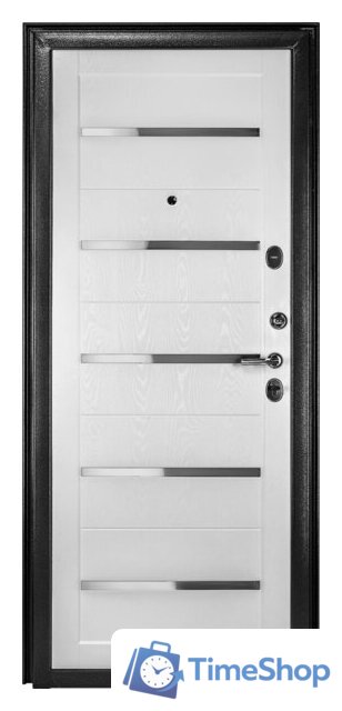 Металлическая дверь Guard Царга MG60 87х205 правая (черное серебро/белый ясень) - Изображение №3 — Интернет-магазин Time-Shop