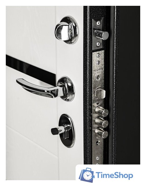 Металлическая дверь Guard Царга MG60 87х205 правая (черное серебро/белый ясень) - Изображение №5 — Интернет-магазин Time-Shop