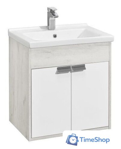  Акватон Тумба Флай 60 с умывальником Миранда 60 (дуб белый/дуб крафт) - Изображение №1 — Интернет-магазин Time-Shop