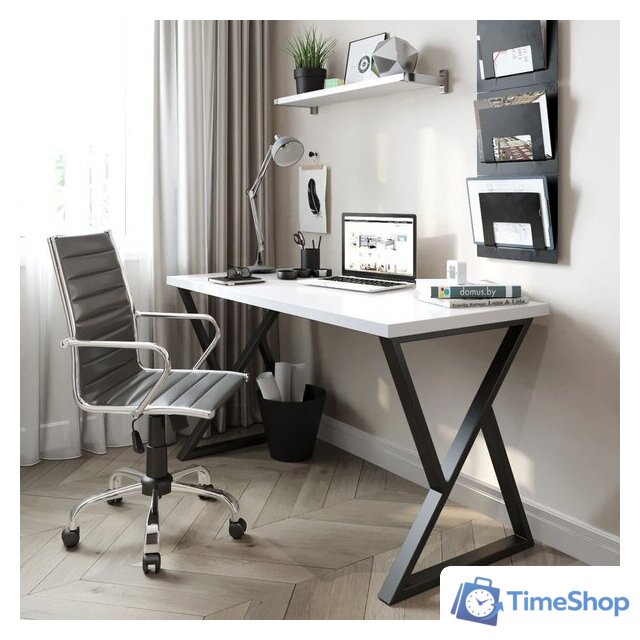 Стол Домус СП014B-8685 12.014.401.02 (черный/белый) - Изображение №2 — Интернет-магазин Time-Shop