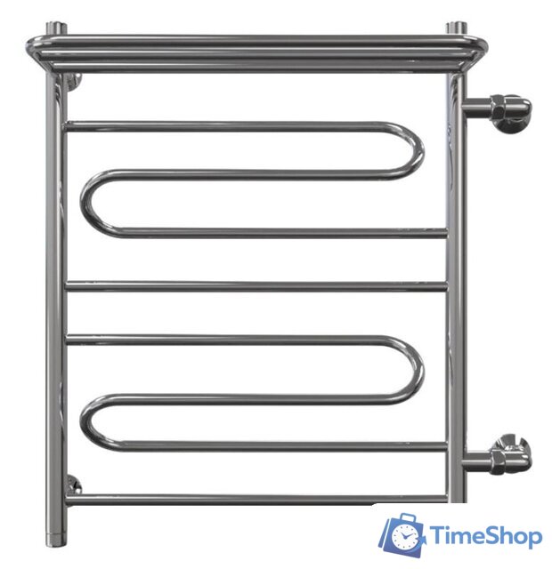 Полотенцесушитель Granula Браво, с полочкой боковое подключение правое 50х80 см - Изображение №2 — Интернет-магазин Time-Shop