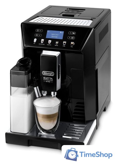 Кофемашина DeLonghi Eletta Cappuccino Evo ECAM46.860.B - Изображение №2 — Интернет-магазин Time-Shop