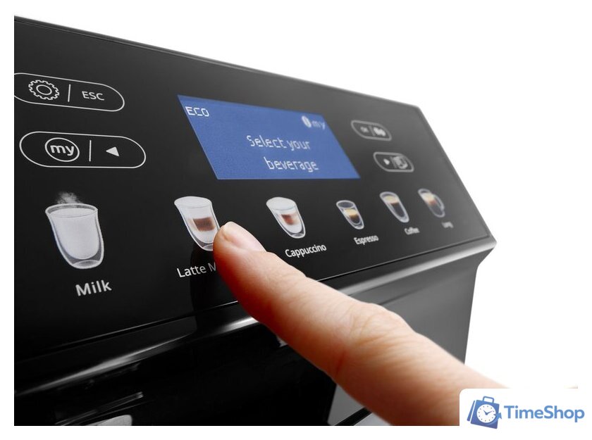 Кофемашина DeLonghi Eletta Cappuccino Evo ECAM46.860.B - Изображение №5 — Интернет-магазин Time-Shop