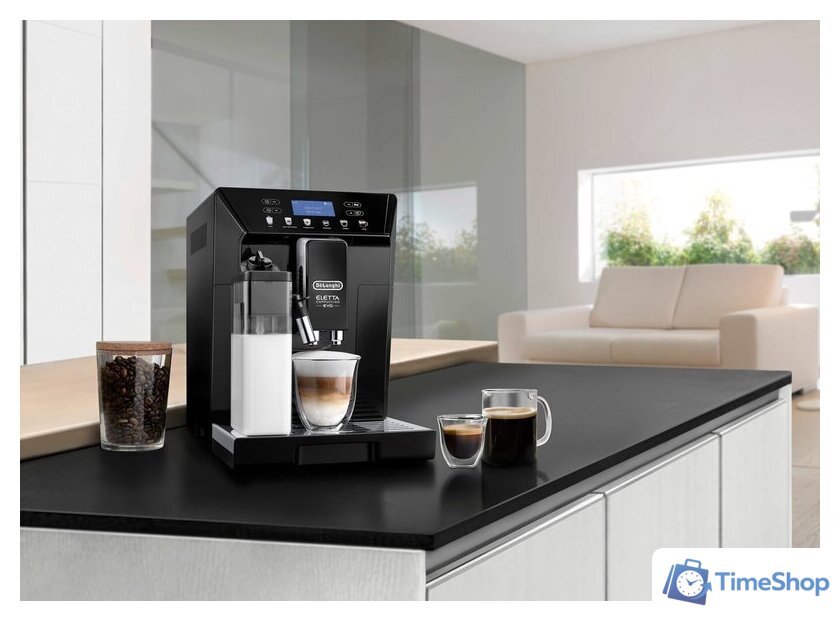 Кофемашина DeLonghi Eletta Cappuccino Evo ECAM46.860.B - Изображение №6 — Интернет-магазин Time-Shop