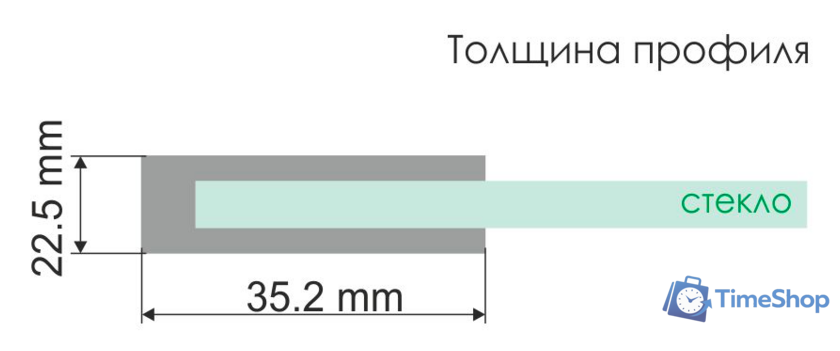 Стеклянная шторка для ванны Wasserkraft Main 41S02-100 WasserSchutz - Изображение №4 — Интернет-магазин Time-Shop