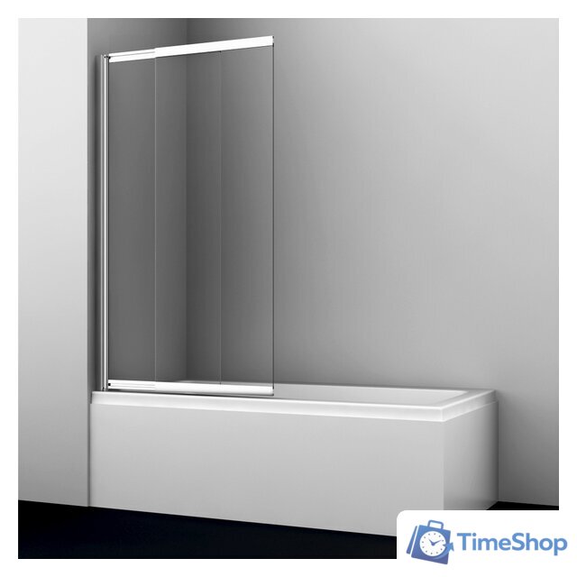 Стеклянная шторка для ванны Wasserkraft Main 41S02-100 WasserSchutz - Изображение №1 — Интернет-магазин Time-Shop