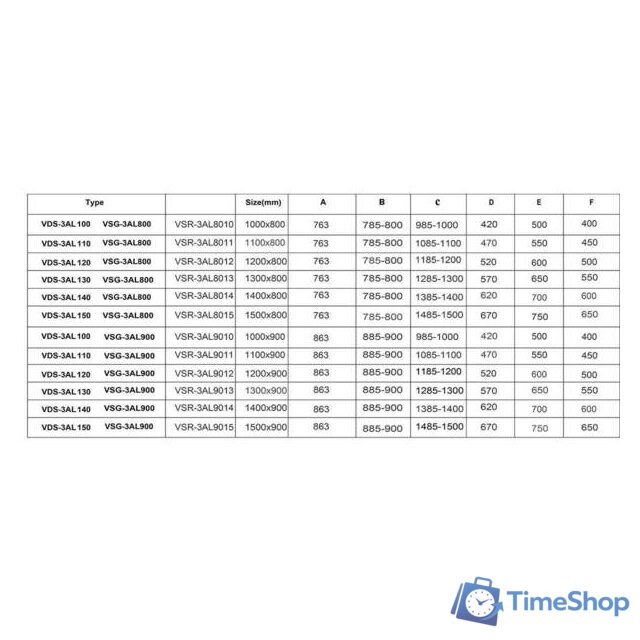 Душевой уголок Vincea Alpha VSR-3AL8011CL (хром/прозрачное) - Изображение №10 — Интернет-магазин Time-Shop