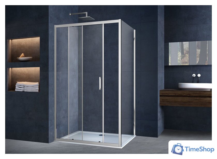 Душевой уголок Vincea Alpha VSR-3AL8011CL (хром/прозрачное) - Изображение №2 — Интернет-магазин Time-Shop