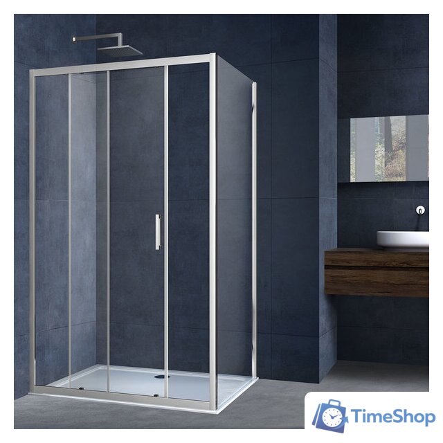 Душевой уголок Vincea Alpha VSR-3AL8011CL (хром/прозрачное) - Изображение №1 — Интернет-магазин Time-Shop