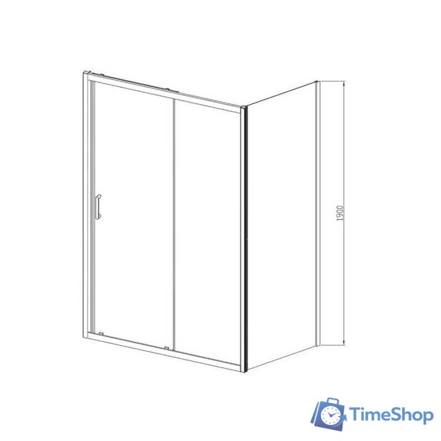 Душевой уголок Vincea Alpha VSR-3AL8011CL (хром/прозрачное) - Изображение №8 — Интернет-магазин Time-Shop