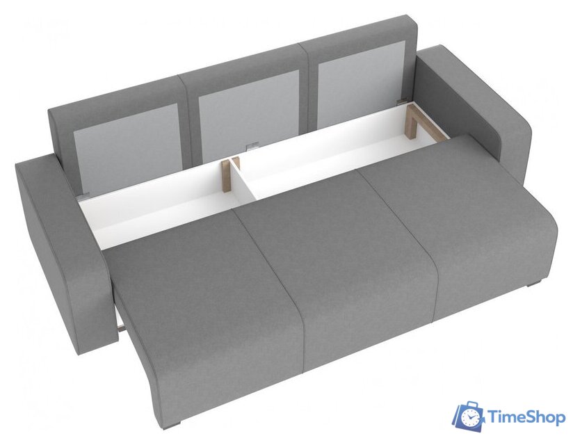 Диван Mio Tesoro Ауринко SB3 (Malmo 90 серый) - Изображение №3 — Интернет-магазин Time-Shop