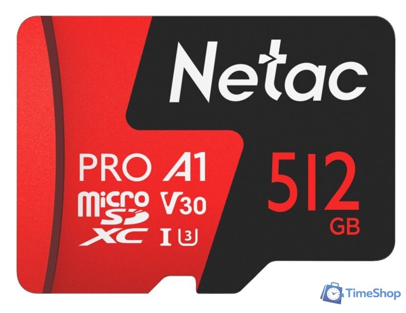 Карта памяти Netac 512GB P500 Extreme Pro NT02P500PRO-512G-R (с адаптером) - Изображение №1 — Интернет-магазин Time-Shop