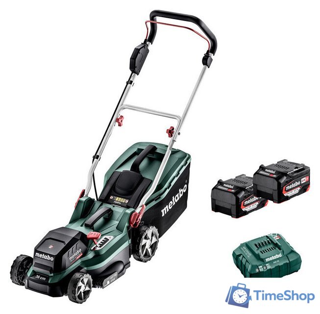 Газонокосилка Metabo RM 36-18 LTX BL 36 T0525 (с 2-мя АКБ) - Изображение №1 — Интернет-магазин Time-Shop