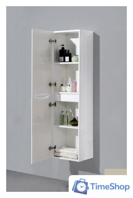  BelBagno Шкаф-пенал Ancona-N-1500-2A-SC-TL-L (левый, tortora lucido) - Изображение №2 — Интернет-магазин Time-Shop