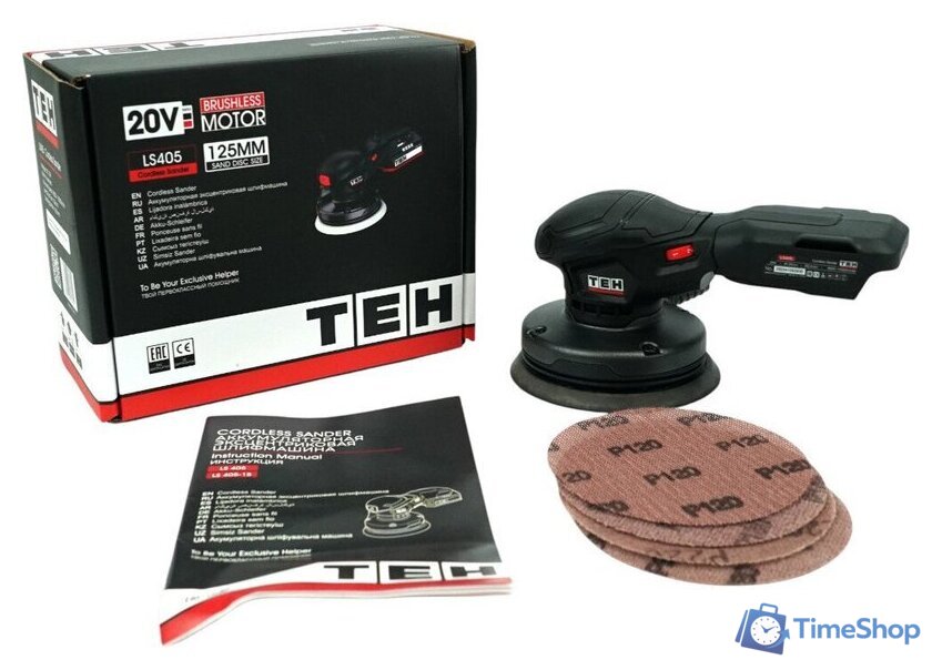 Эксцентриковая шлифмашина TEH LS405 (без АКБ) - Изображение №11 — Интернет-магазин Time-Shop