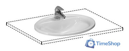 Умывальник Laufen Pro 56x44 [8139510001041] - Изображение №1 — Интернет-магазин Time-Shop