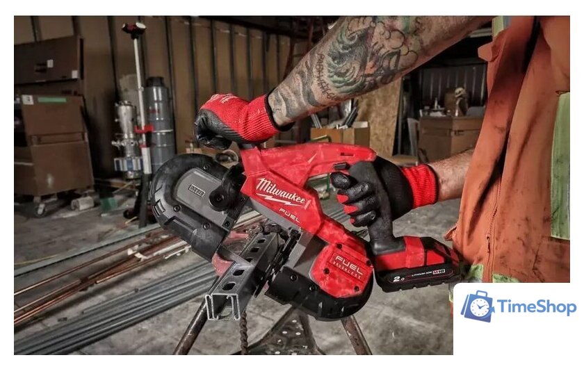 Ленточная пила Milwaukee Fuel M18 FBS85-202C 4933471497 (с 2-мя АКБ, кейс) - Изображение №3 — Интернет-магазин Time-Shop