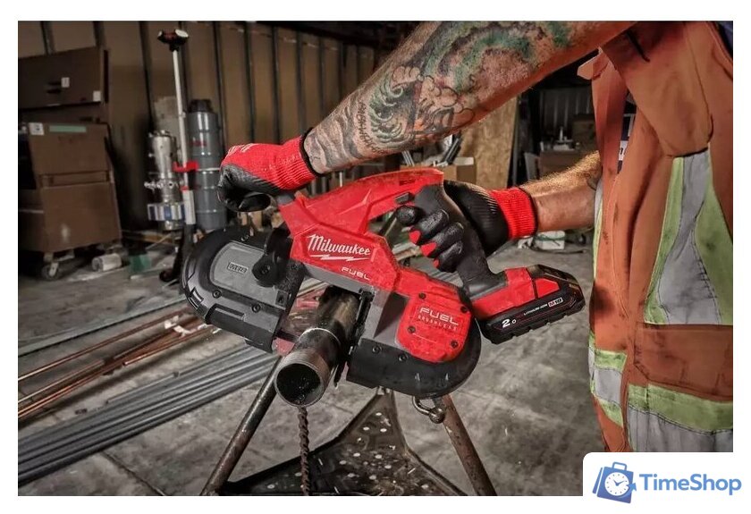 Ленточная пила Milwaukee Fuel M18 FBS85-202C 4933471497 (с 2-мя АКБ, кейс) - Изображение №2 — Интернет-магазин Time-Shop