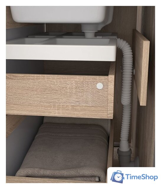  Vigo Тумба под умывальник Grani 700-0-1 Como навесная (дуб золотой) - Изображение №6 — Интернет-магазин Time-Shop