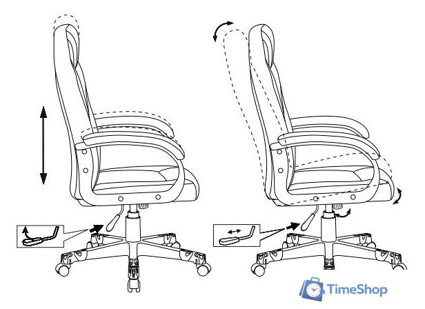 Игровое (геймерское) кресло Zombie Game 17 (черный/серый) - Изображение №6 — Интернет-магазин Time-Shop