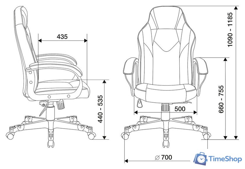 Игровое (геймерское) кресло Zombie Game 17 (черный/серый) - Изображение №5 — Интернет-магазин Time-Shop