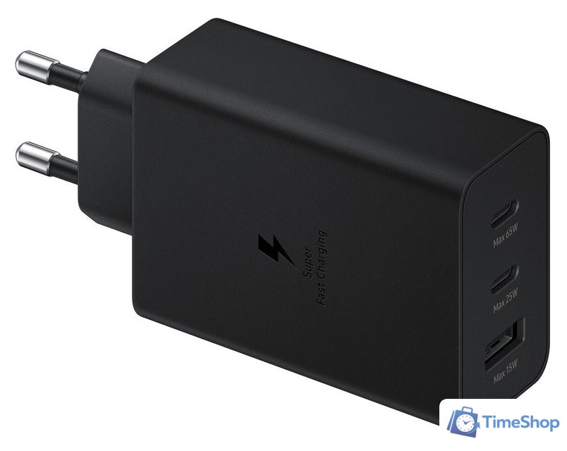 Сетевое зарядное Samsung EP-T6530NBEGEU - Изображение №1 — Интернет-магазин Time-Shop