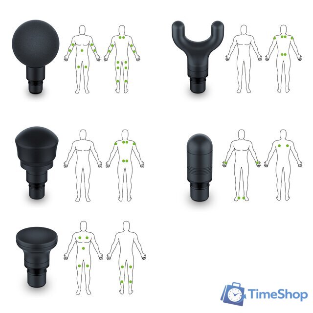 Перкуссионный массажер Beurer MG 185 - Изображение №7 — Интернет-магазин Time-Shop