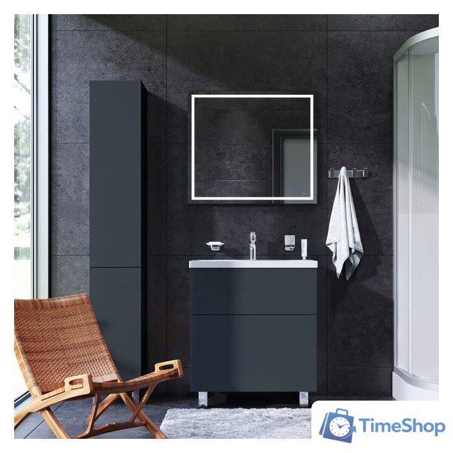  AM.PM Тумба под умывальник Gem 75 M90FSX07522GM32 (2 ящика, графит) - Изображение №6 — Интернет-магазин Time-Shop