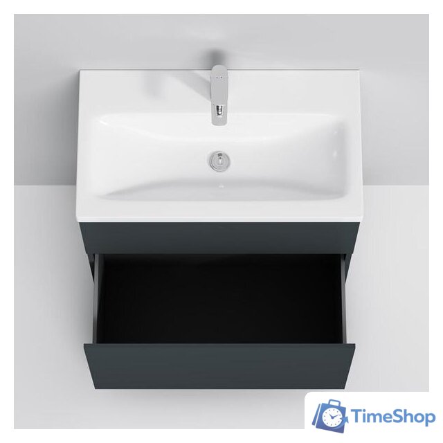  AM.PM Тумба под умывальник Gem 75 M90FSX07522GM32 (2 ящика, графит) - Изображение №4 — Интернет-магазин Time-Shop