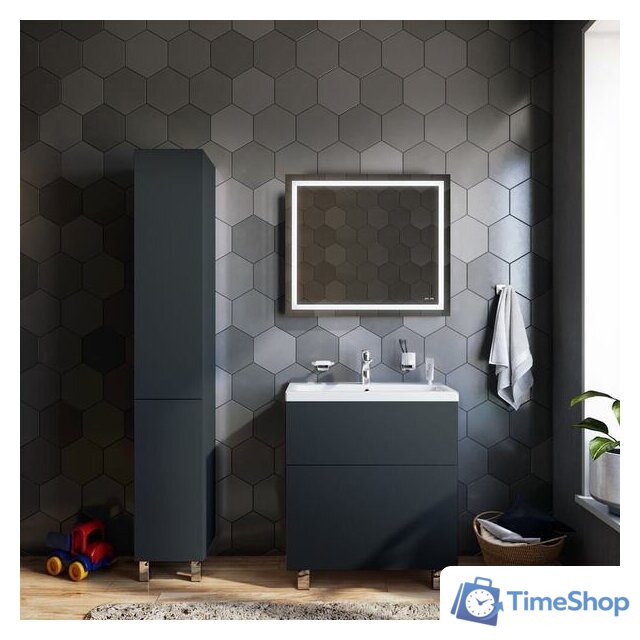  AM.PM Тумба под умывальник Gem 75 M90FSX07522GM32 (2 ящика, графит) - Изображение №8 — Интернет-магазин Time-Shop