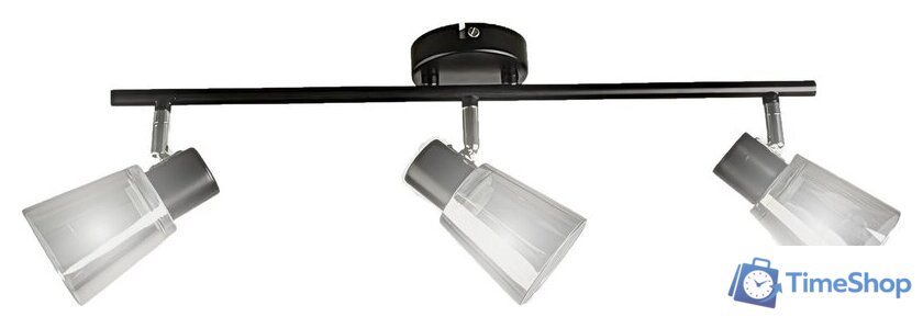 Припотолочная люстра Aitin Pro НПБ 02-3x40-102 1434/3 (черный/хром) - Изображение №1 — Интернет-магазин Time-Shop