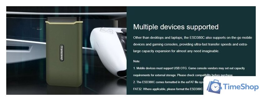 Внешний накопитель Transcend ESD380C 1TB TS1TESD380C - Изображение №5 — Интернет-магазин Time-Shop