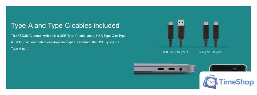 Внешний накопитель Transcend ESD380C 1TB TS1TESD380C - Изображение №6 — Интернет-магазин Time-Shop