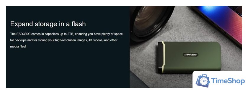 Внешний накопитель Transcend ESD380C 1TB TS1TESD380C - Изображение №4 — Интернет-магазин Time-Shop