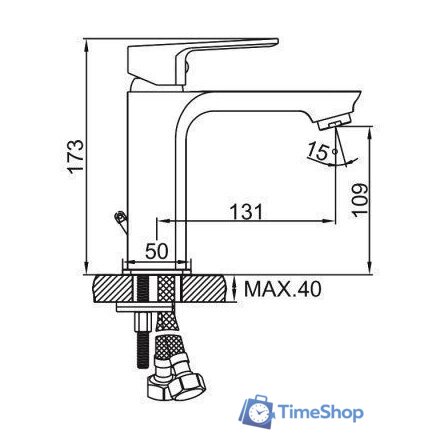 Смеситель Ledeme L1080 - Изображение №2 — Интернет-магазин Time-Shop