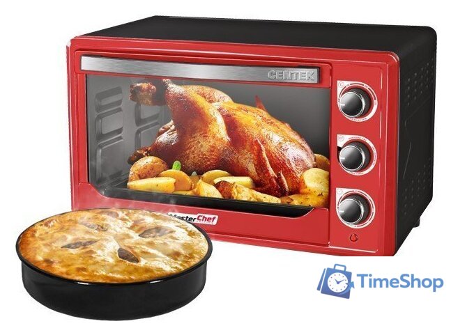 Мини-печь CENTEK CT-1538-50 (красный) - Изображение №1 — Интернет-магазин Time-Shop