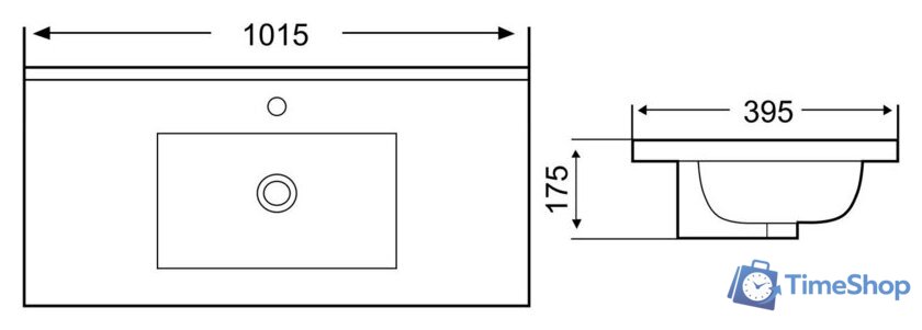 Умывальник WeltWasser Deilbach 7517-100 - Изображение №4 — Интернет-магазин Time-Shop
