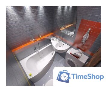 Ванна 1Марка Piccolo 150x75L (с каркасом) - Изображение №3 — Интернет-магазин Time-Shop