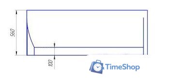 Ванна 1Марка Piccolo 150x75L (с каркасом) - Изображение №6 — Интернет-магазин Time-Shop