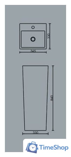 Умывальник SantiLine SL-4010 - Изображение №2 — Интернет-магазин Time-Shop